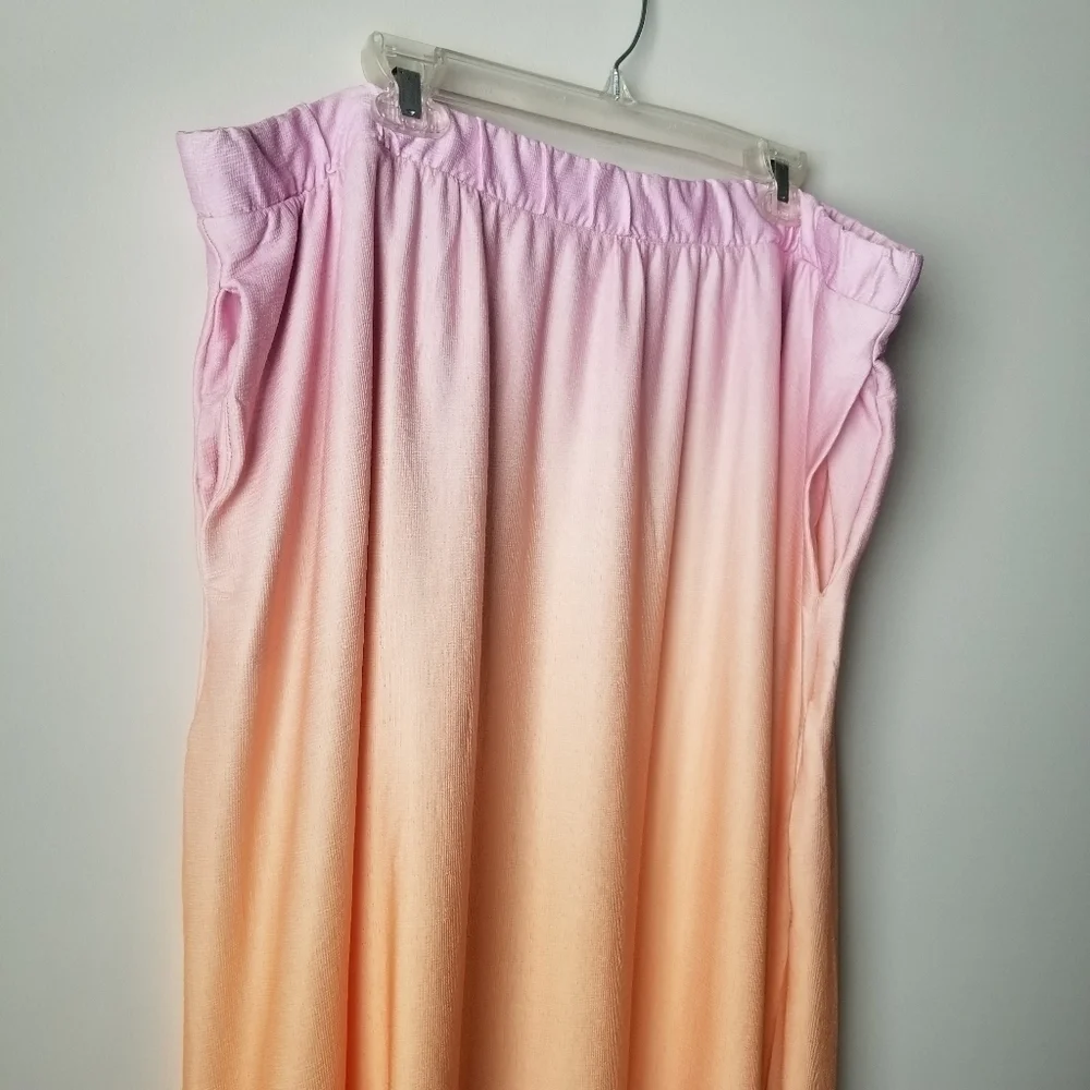 NWT Cato Pastel Ombre Maxi Skirt with Pockets Size 22/24W